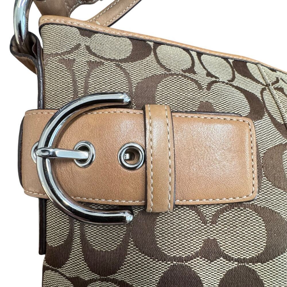 Coach Signature Jacquard Canvas Soho Handbag #3574 - Picture 9 of 11